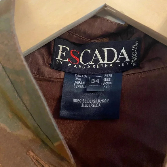 Escada Women Vintage 80s/90s Silk Button Up Blouse - Picture 3 of 9